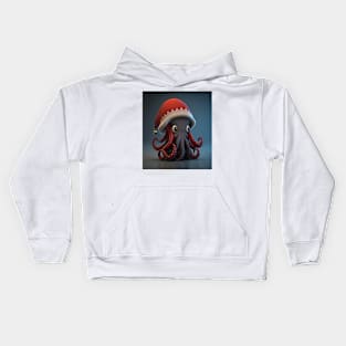 Octopus Santa Kids Hoodie